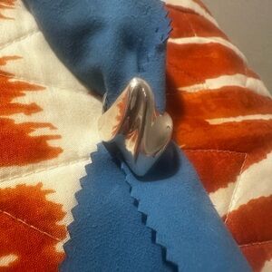 Vintage Sterling Silver Zig Zag Ring